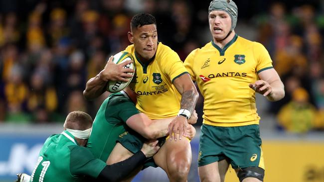 Israel Folau couldn’t work his way into the game.