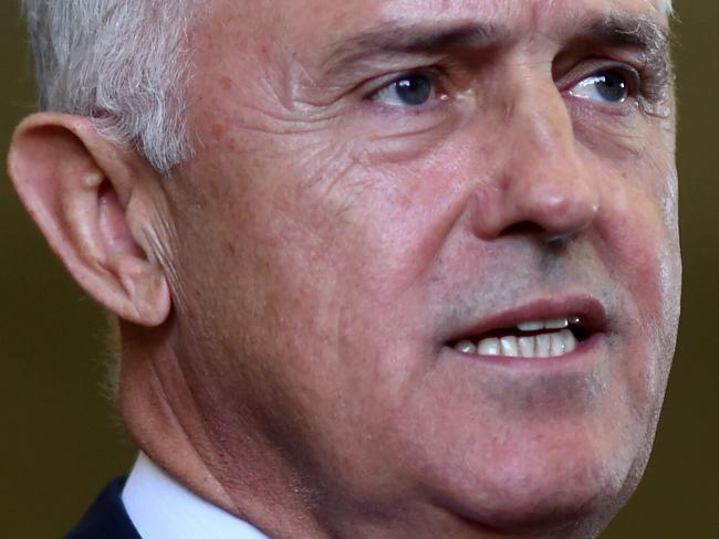 Australian Prime Minister Malcolm Turnbull speaks to the media during a visit to advanced manufacturer Omni Tanker in the seat of Macarthur in Sydney, Thursday, May 19, 2016. The seat of Macarthur is held by Liberal MP Russell Matheson by a margin of 3.3 per cent. (AAP Image/Lukas Coch) NO ARCHIVING