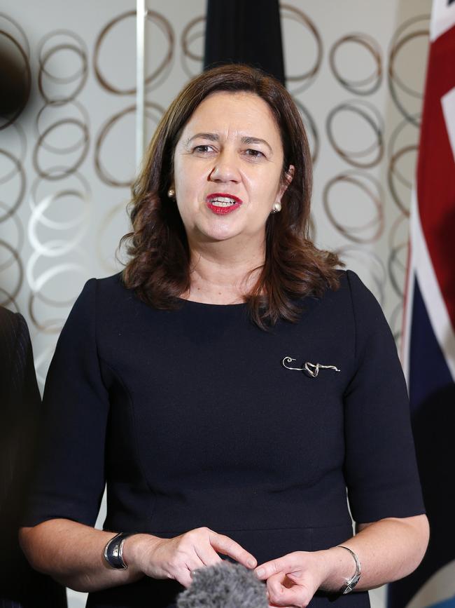 Annastacia Palaszczuk made the right call to travel to Switzerland to meet with the International Olympic Committee, says Peter Gleeson. Picture: AAP/Josh Woning