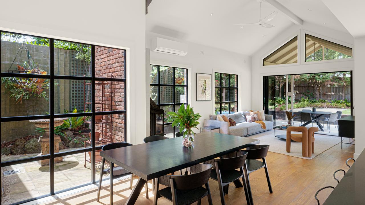 Plenty of natural light pours through the homes many windows.