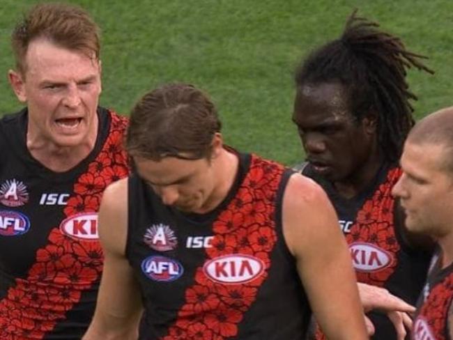 Now, listen here! Source: Fox Footy