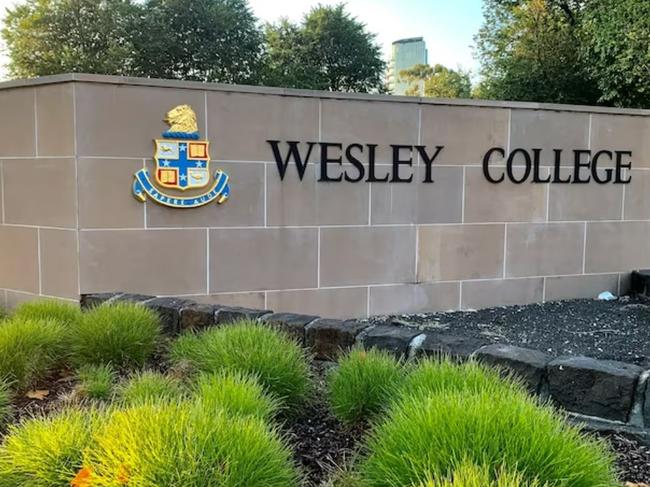 Wesley College was praised for its handling of the incident.