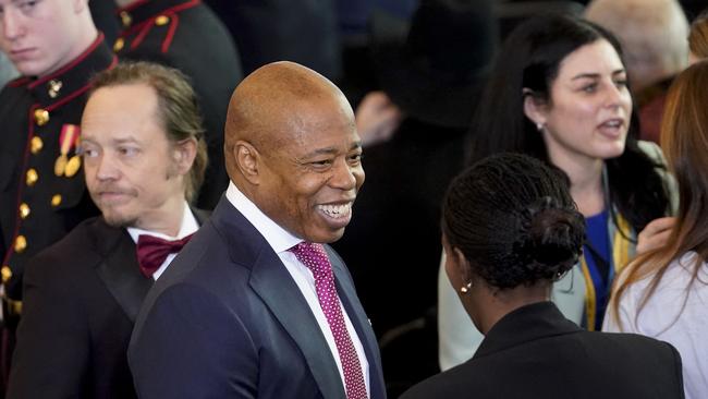 New York mayor Eric Adams at last month’s inauguration of President Donald Trump. Picture: AFP