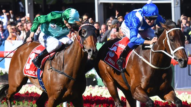 Humidor ran a close second to Winx in the 2017 Cox Plate but he’s in danger of missing a start. Picture: Getty Images