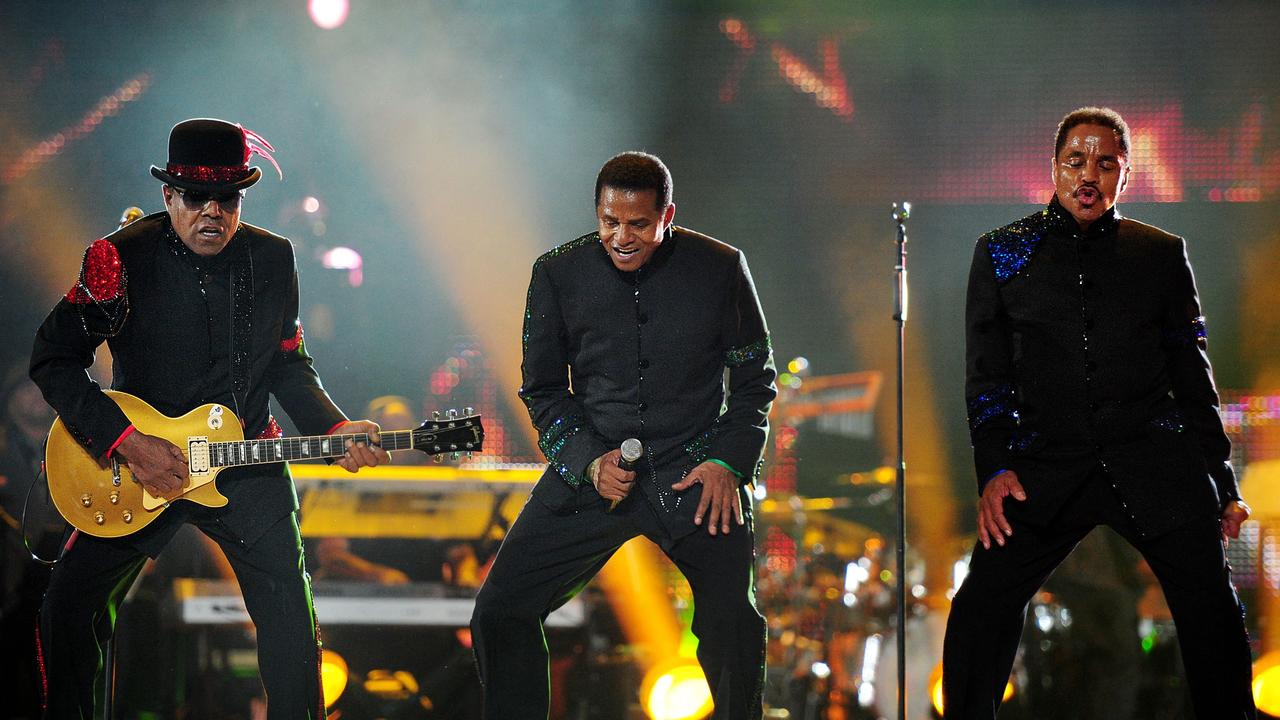 The Jacksons: Tito, Jackie and Marlon perform during the 'Michael Forever' concert in memory of the late Michael Jackson in October 2011. Picture: AFP