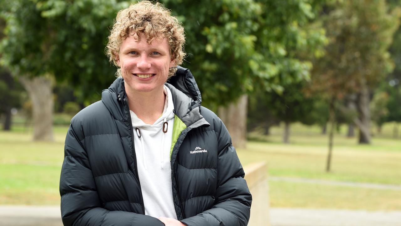 Geelong High School’s Mason Blyth said it felt good to meet and exceed expectations. Picture: David Smith