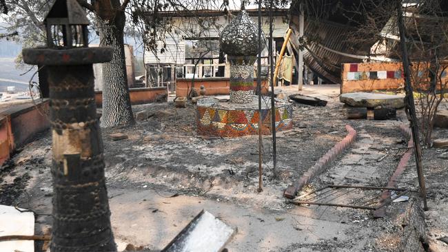 Clifton Creek Primary School after the bushfires. Picture: Joe Armao