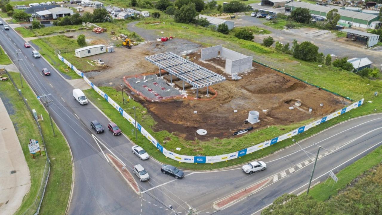 UNDER WAY: Work has started on a new service station on the intersection of Alderley and Greenwattle Sts in Harristown.