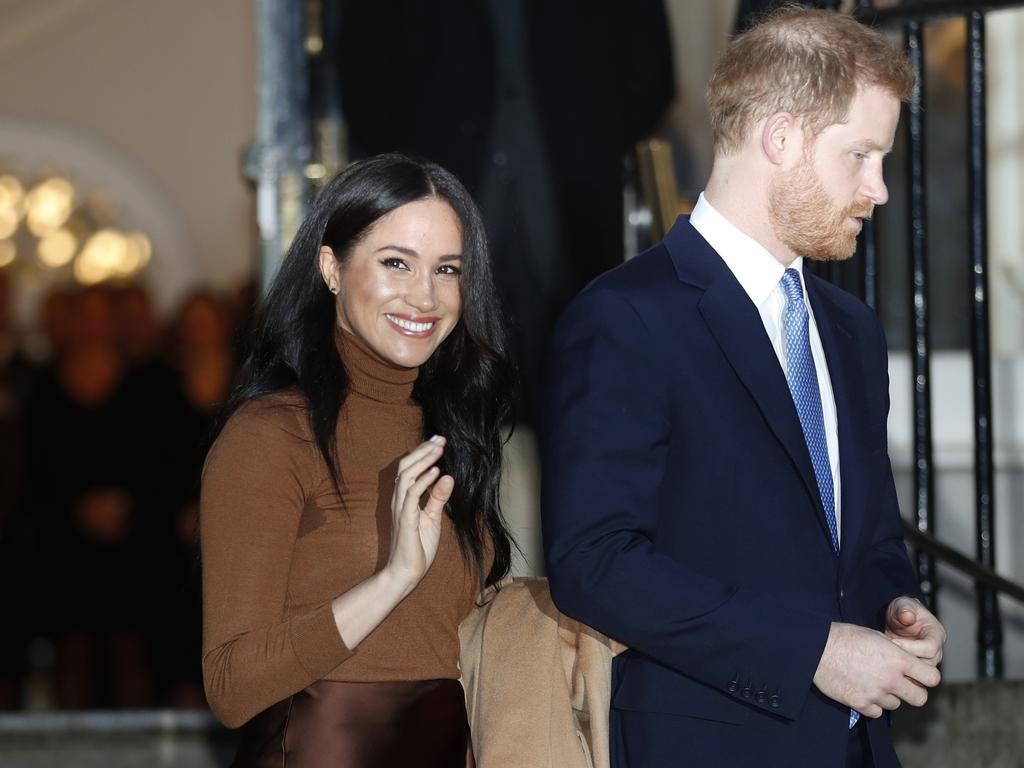 Meghan and Harry have waved goodbye to his home country. Picture: AP Photo/Frank Augstein, File