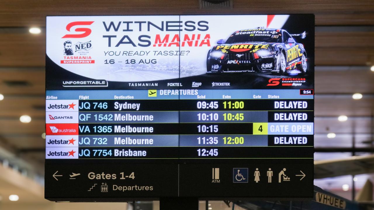 Jetstar passengers at Launceston Airport were still experiencing some delays come Saturday morning as a result of Friday’s global outage. Picture: Stephanie Dalton