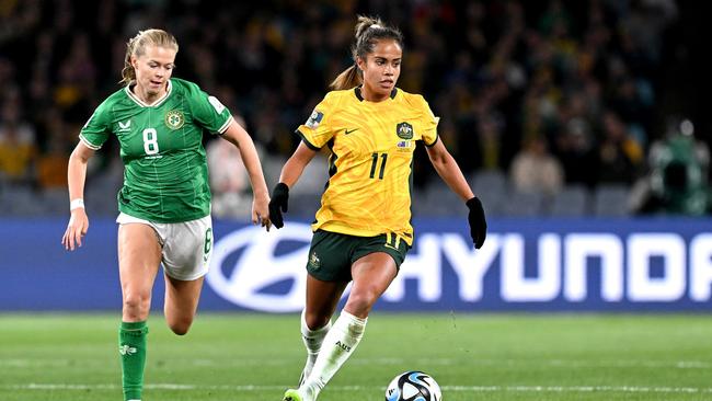 Mary Fowler won’t play for the Matildas against Nigeria. Picture: Bradley Kanaris/Getty Images