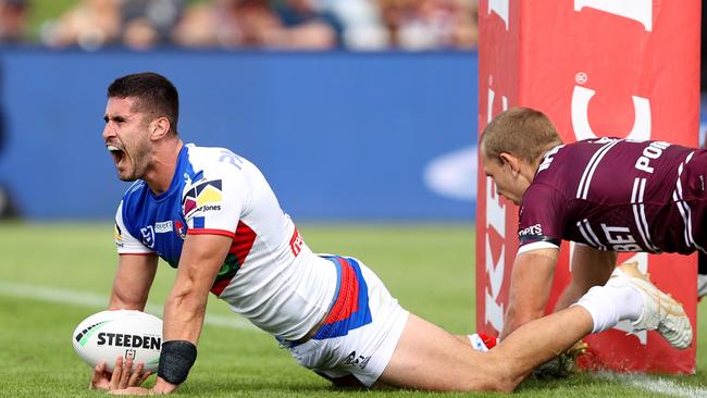 You could argue Jack won after scoring his second career try. Photo by Brendon Thorne/Getty Images