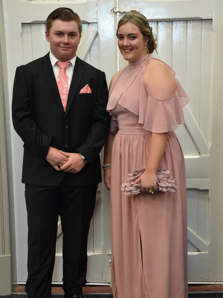 Hayden Fuhrman-Luck and Kaitlyn Ryan at the Assumption College formal.