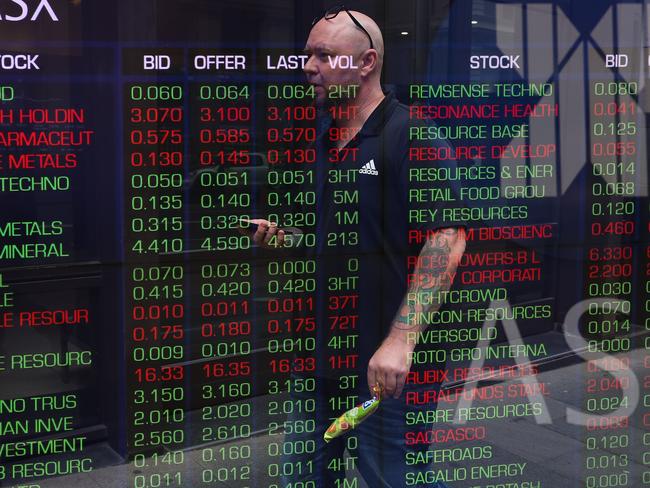 SYDNEY, AUSTRALIA - NewsWire Photos: MARCH 22 2023 - A view of the digital boards at the ASX in Sydney. Picture: NCA Newswire / Gaye Gerard