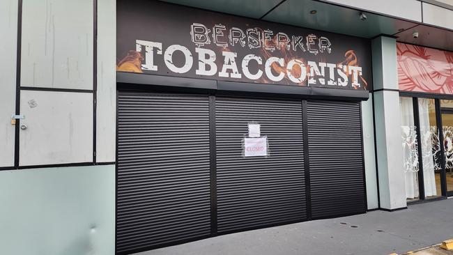 Berserker Tobacconist in Rockhampton has closed. Picture: Aden Stokes