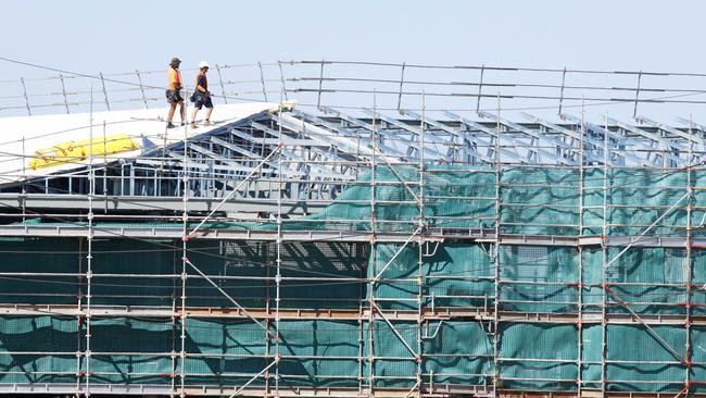 There are plenty of jobs on offer, with many builder struggling to keep up with the amount of work. Picture: Tertius Pickard