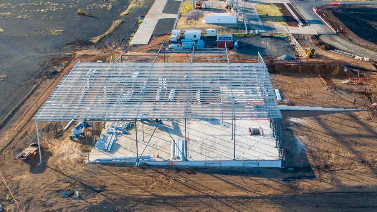 Toowoomba Wellcamp Trade Distribution Centre construction is under way.