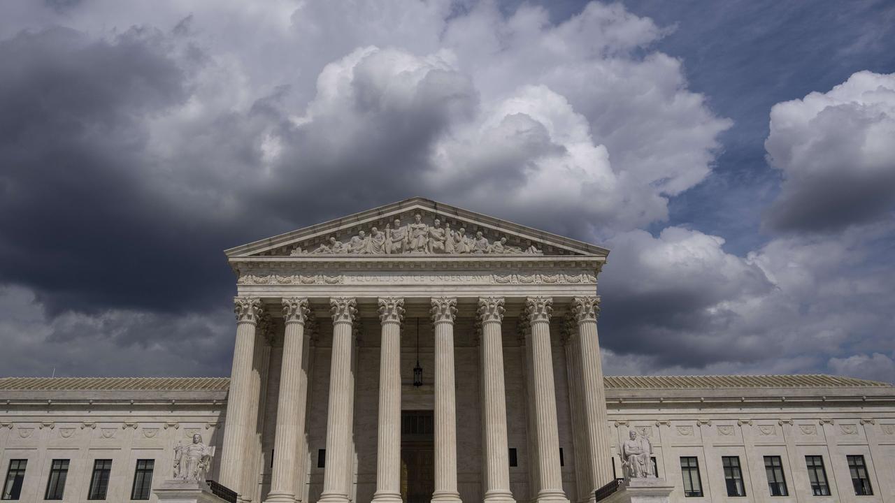 Storm clouds brewing over the Supreme Court in Washington. Picture: Drew Angerer/Getty Images/AFP