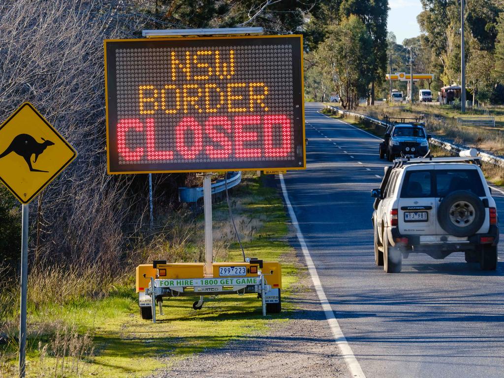 Back in the day you had to change trains at Albury and Wodonga. These days they just close the border altogether. Picture: NCA NewsWire / Simon Dallinger.