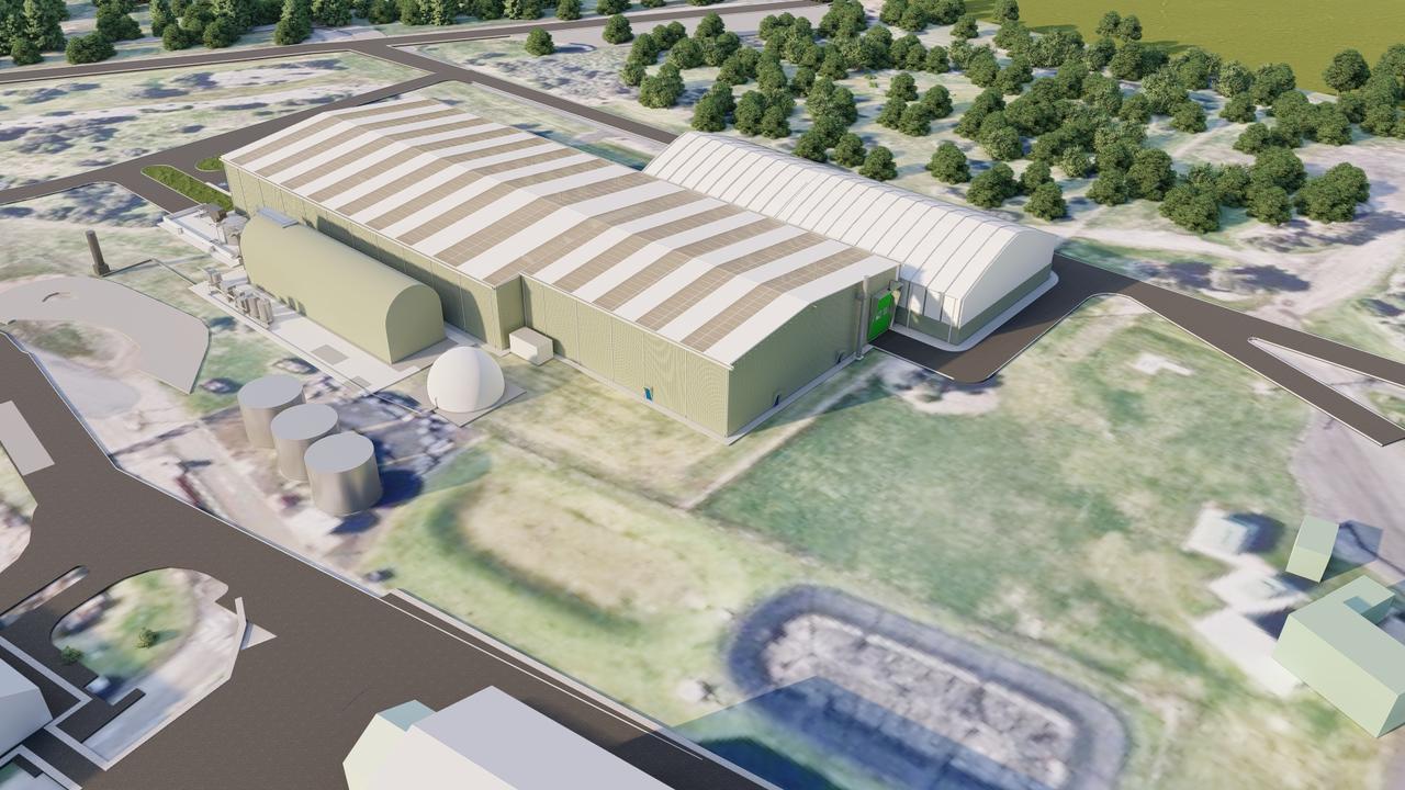 Renders of the Regional Renewable Organics Network (RRON) facility at Black Rock Water Reclamation Plant, Connewarre. Picture: Barwon Water