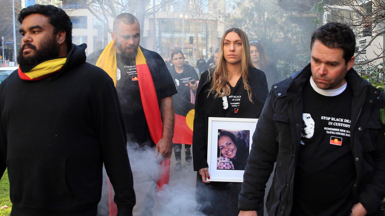 The family of Tanya Day make their way to the Victorian coroners court for an inquiry into her death. Picture: Aaron Francis/The Australian