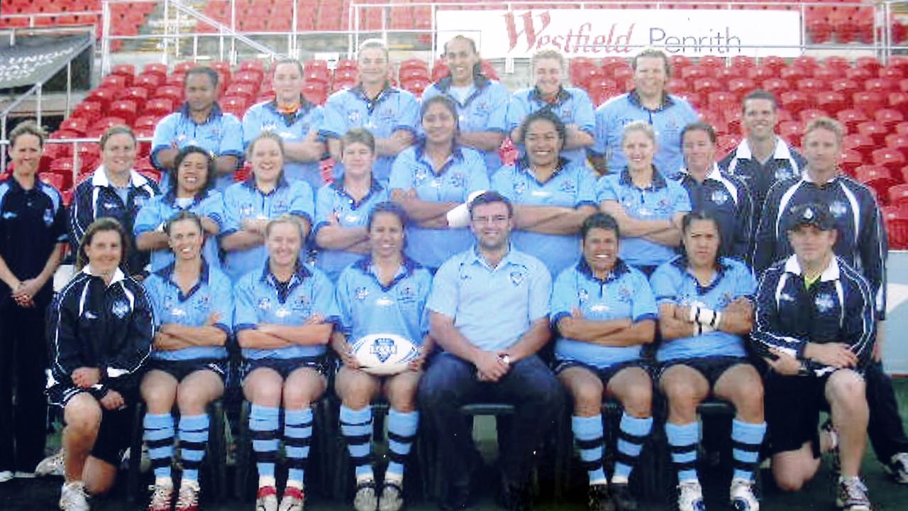 NSW women’s side featuring Caroline Layt (top row far right). Picture: Tim Hunter.