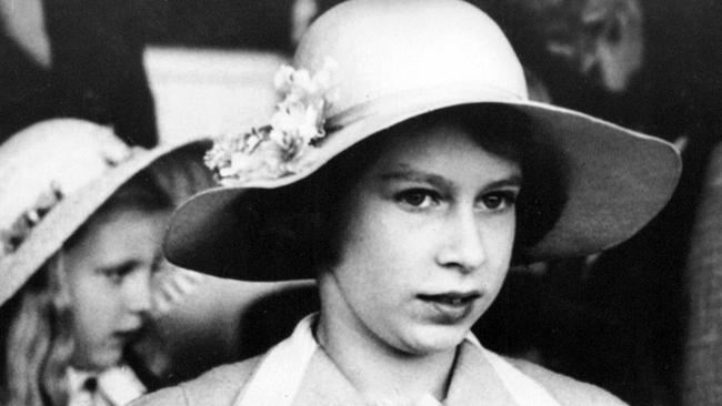 Princess Elizabeth seen in the Royal Box at the Aldershot Tattoo in 1938.