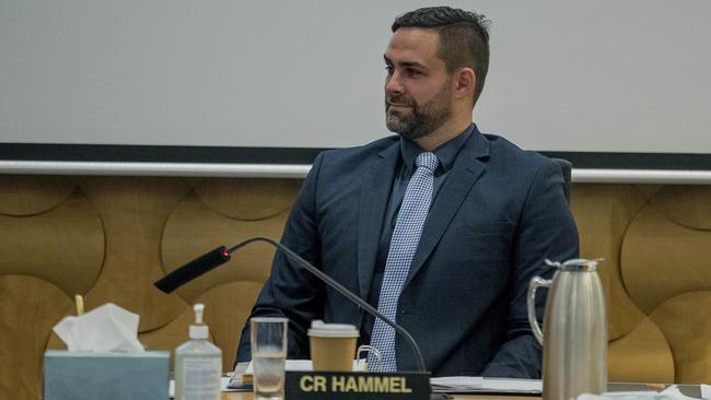 Councillor Mark Hammel at a council meeting. Picture: Jerad Williams.