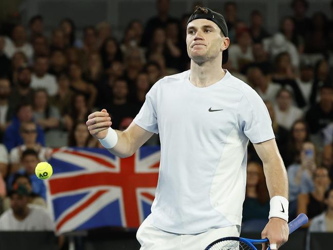 Great Britain’s Jack Draper in his match against Thanasi Kokkinakis. Picture: Daniel Pockett/Getty Images