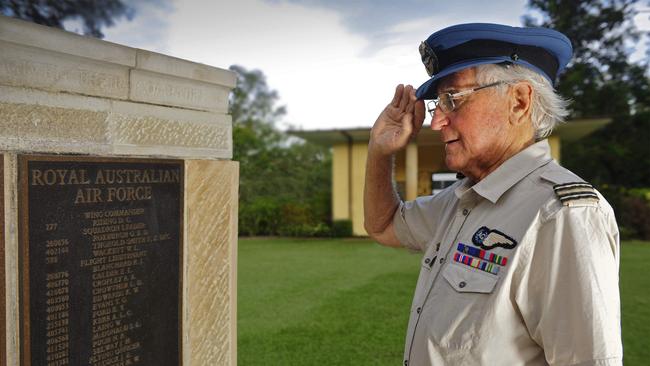 Brian Winspear at Adelaide River War Cemetary.