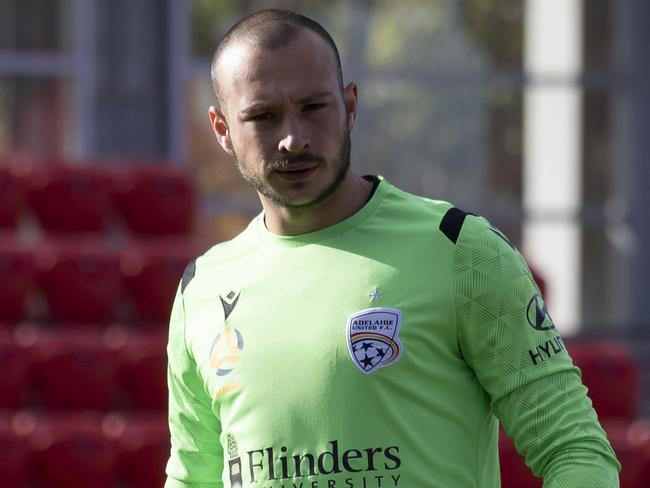 Adelaide United goalkeeper Isaac Richards has chosen to become an MMA fighter. Picture: Jordan Trombetta