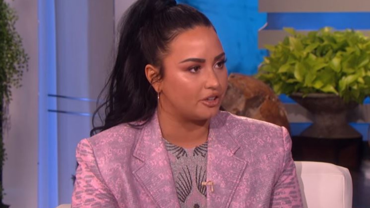 Demi Lovato gave a heartbreaking account of what led to her overdose on Ellen DeGeneres. Picture: YouTube.