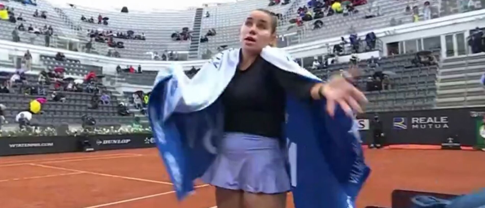 Sofia Kenin in the Italian Open.