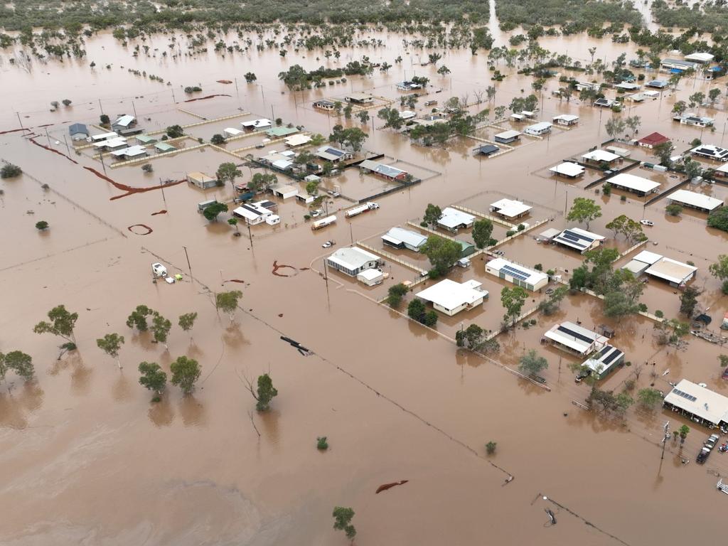 Thargomindah was inundated with flood water in March