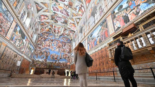 The Sistine Chapel at the Vatican museum. Picture: Andreas Solaro / AFP