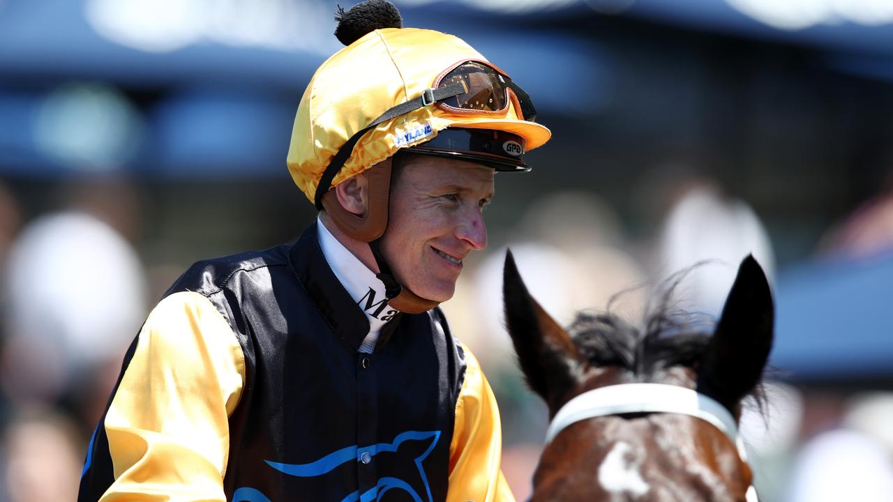 James McDonald reunites with With Your Blessing in the Midway at Randwick on Saturday. Picture: Getty Images