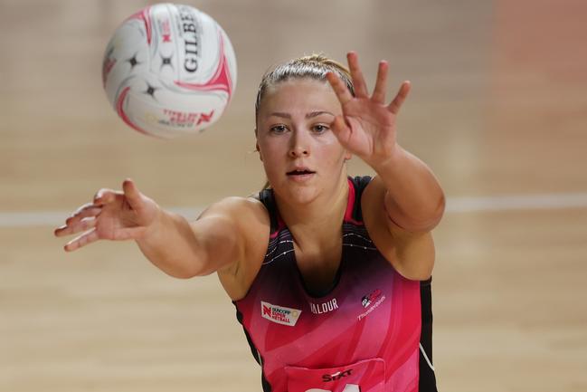 Thunderbirds’ Georgie Horjus has also been named in the Diamonds’ squad to face England. Picture: Getty Images