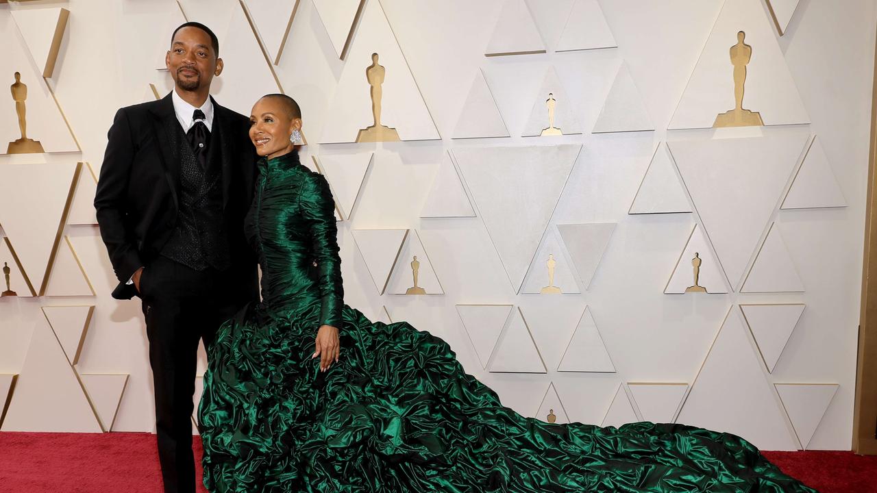 Will Smith and Jada Pinkett Smith on the red carpet at the Oscars. Picture: Getty Images