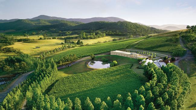 Aerial view of TarraWarra Estate. Picture: Visit Victoria