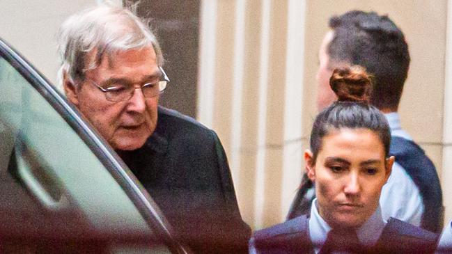 George Pell outside the Supreme Court of Victoria in Melbourne last year. Picture: AFP