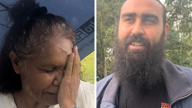 First Nations people Elizabeth Boyd and Gudjingarn Williams weighed in on Mount Warning/Wollumbinâs closure. Picture: David Bonaddio