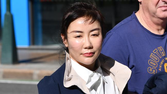 Yutian Li outside court: AAP/Darren England