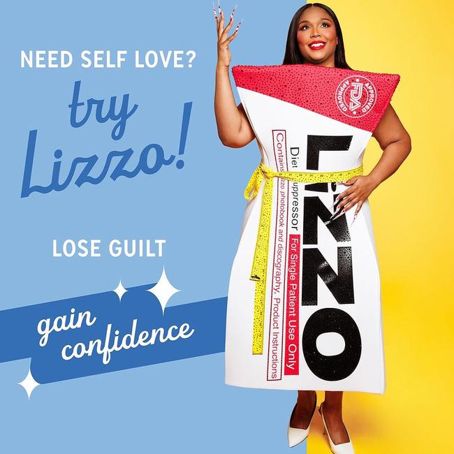 Lizzo pokes fun at weight loss rumours in her pre-Halloween costume.