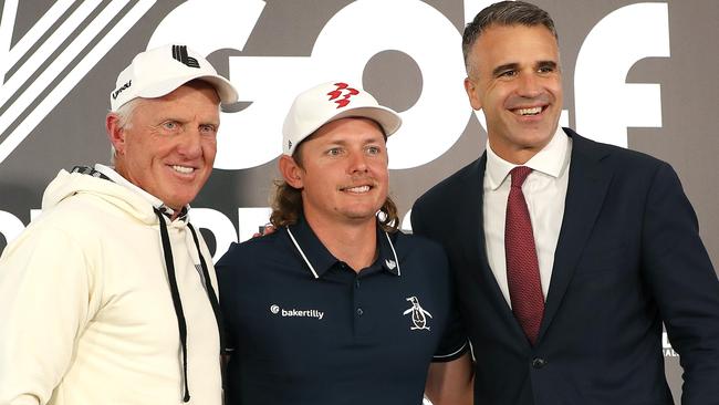 Greg Norman and Adelaide could be the biggest losers out of the merger, and Cam Smith could be among its’ biggest winners. (Photo by Sarah Reed/Getty Images)