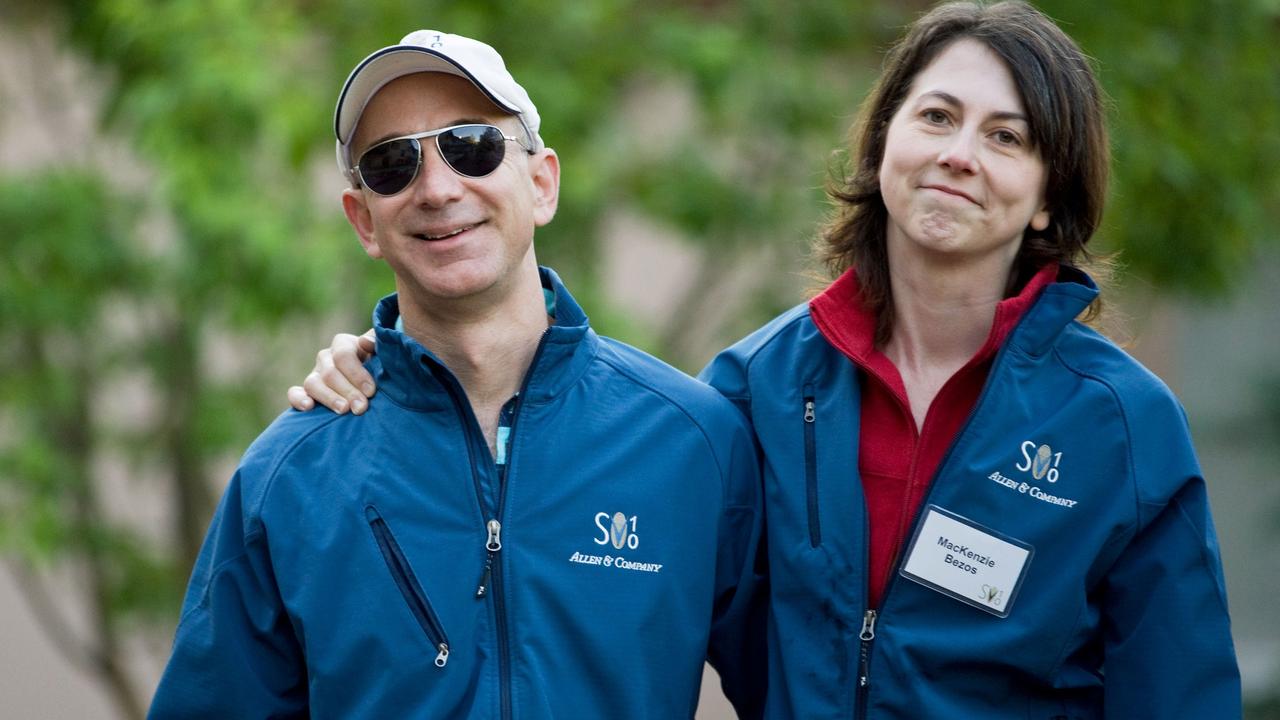 His former wife MacKenzie was there from the start, helping take Amazon out of the rented garage. Picture: Matthew Staver/Bloomberg via Getty Images