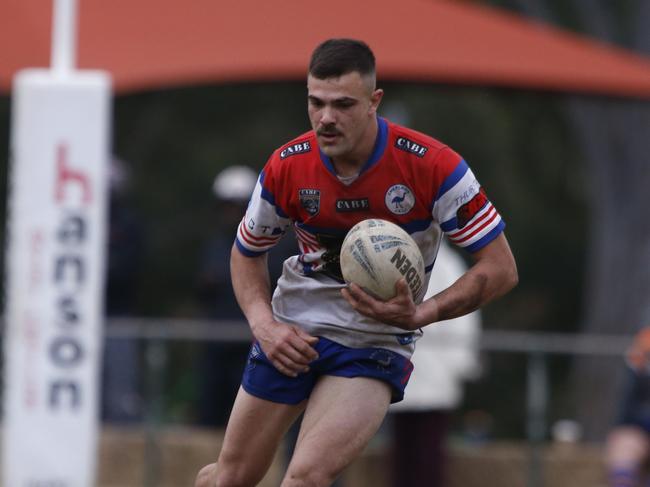 Daniel Warren scored the final try for Emu Plains. Picture: Warren Gannon Photography