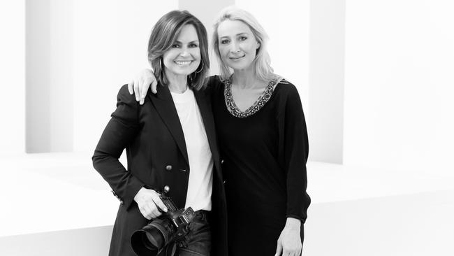 Lisa Wilkinson with Asher Keddie, one of the inspirational women she has photographed for her Women of Influence exhibition.