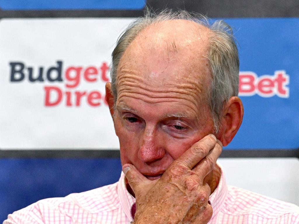 Coach Wayne Bennett was unable to make the trip to Darwin. Photo: Bradley Kanaris/Getty Images