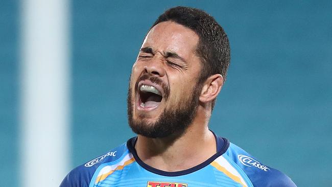 Jarryd Hayne has been switched between centre, fullback and five-eighth at the Titans.