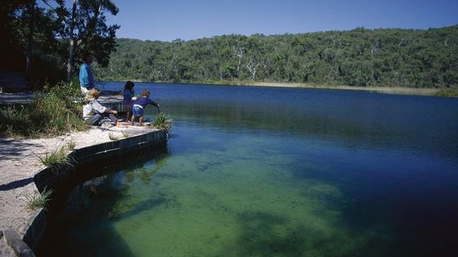 Take a walk around the beautiful Blue Lake. Picture: Visit Brisbane.